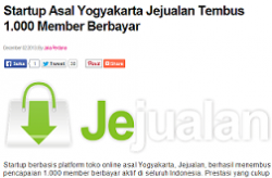 Startup Asal Yogyakarta Jejualan Tembus 1.000 Member Berbayar